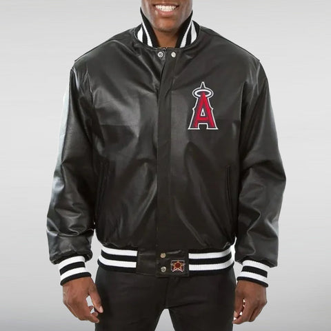 Angels Baseball Leather Jacket