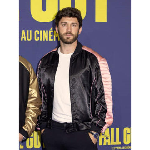 The Fall Guy 2024 Cast Pink Bomber Jacket