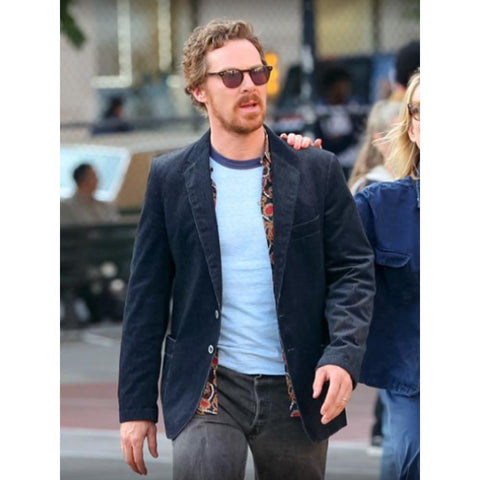 Benedict Cumberbatch Blue Cotton Blazer