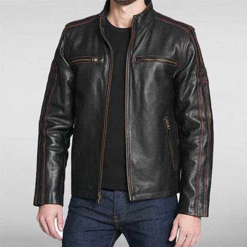 Rivet Antique Leather Jacket