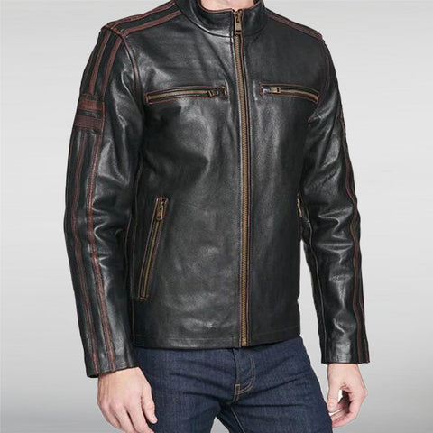 Rivet Antique Leather Jacket