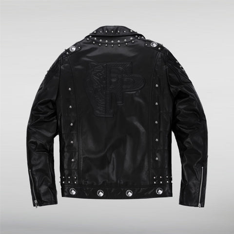 Black Rivet Leather Jacket