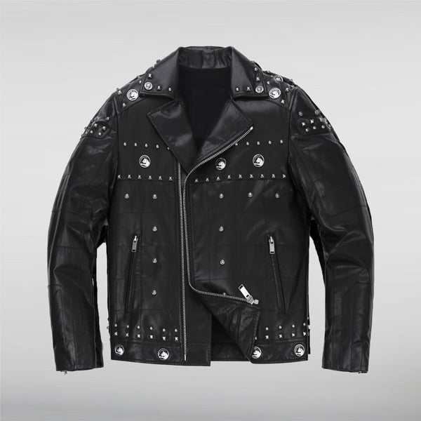 Black Rivet Leather Jacket