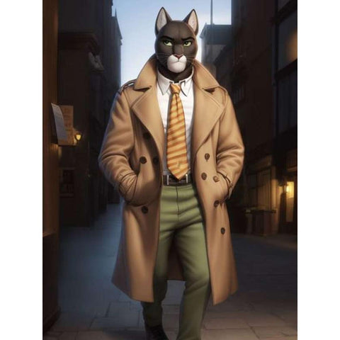 Blacksad Under The Skin Characters Beige Trench Coat