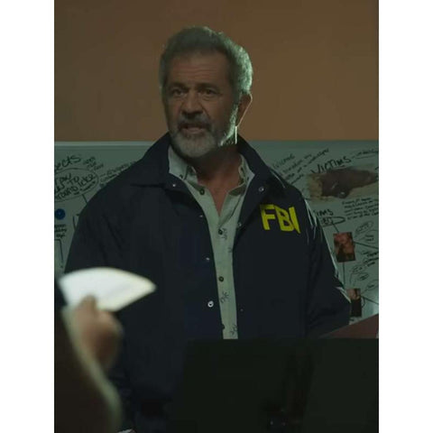 Boneyard 2024 Mel Gibson Fbi Blue Jacket