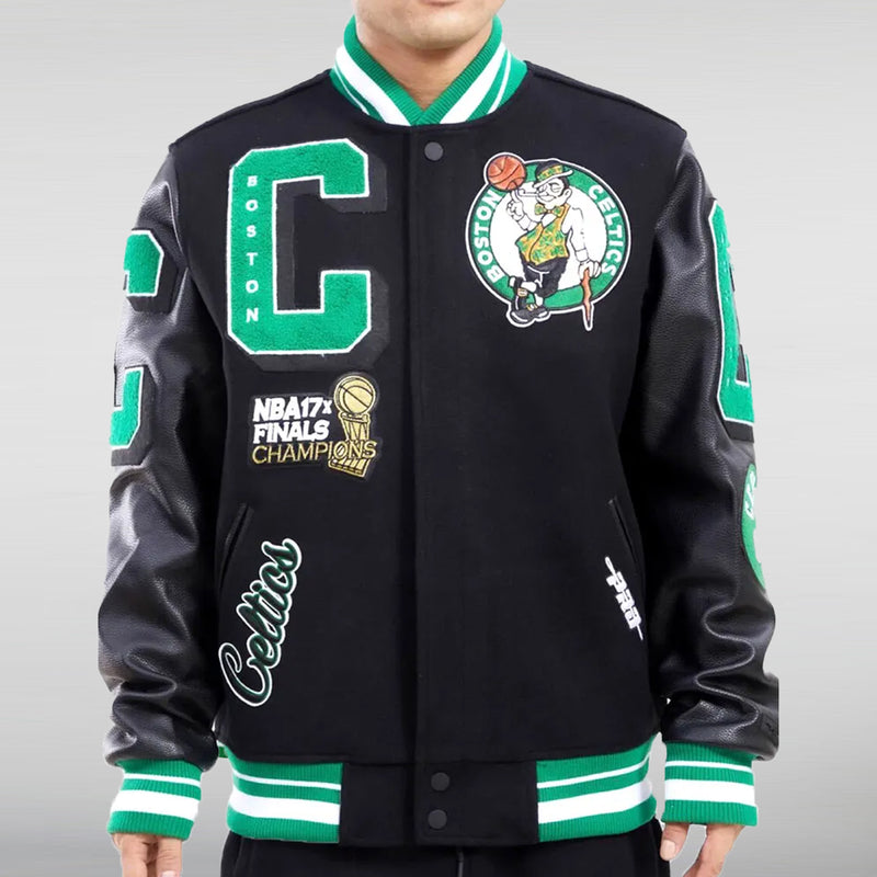 Mashup Final Boston Celtics Varsity Jacket
