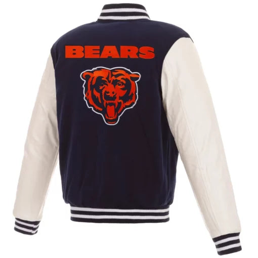 Chicago Bears Varsity Jacket Back