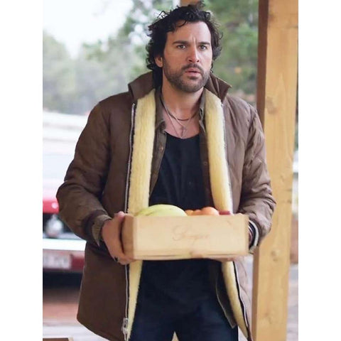 Juan Pablo Di Pace Branching Out Shearling Brown Jacket