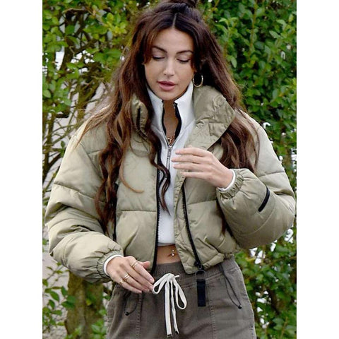 Michelle Keegan Brassic Beige Puffer Jacket