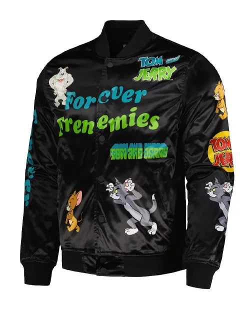 Tom and Jerry Forever Frenemies Varsity Jacket