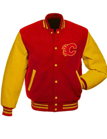 Calgary Flames Varsity Jacket