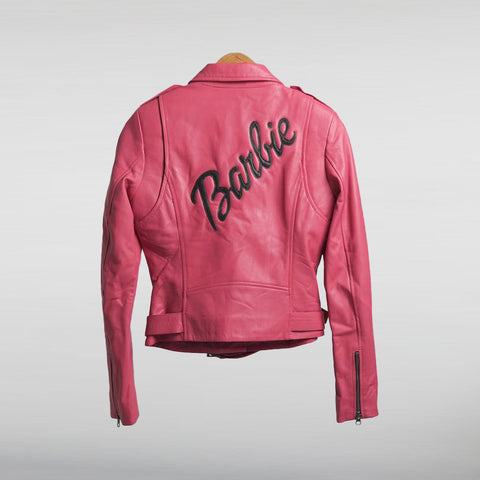 Barbie Pink Biker Jacket Back