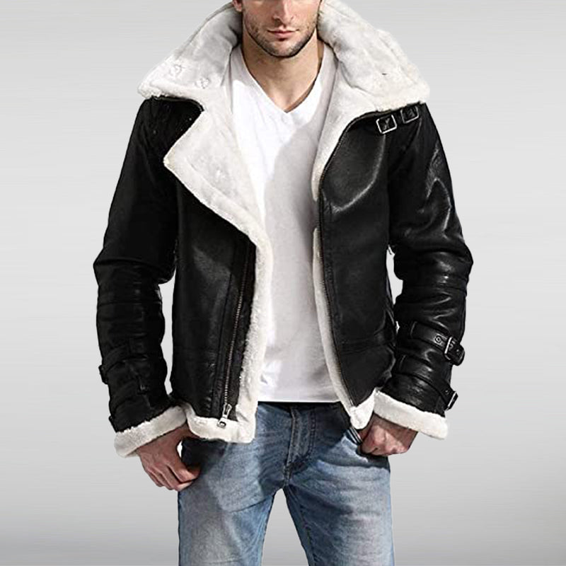 B3 Aviator Hooded Leather Jacket
