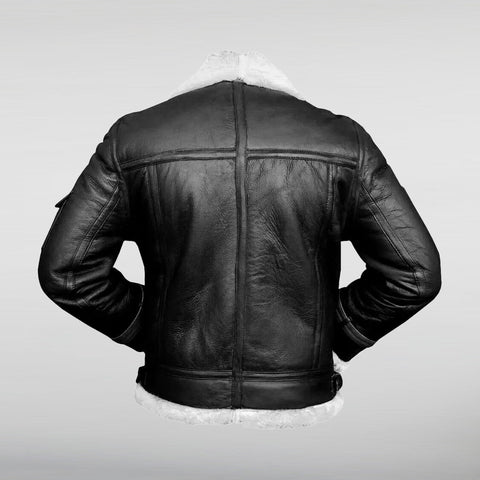 B3 Aviator Hooded Leather Jacket