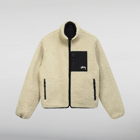 Dual tone 8 Ball Sherpa Jacket