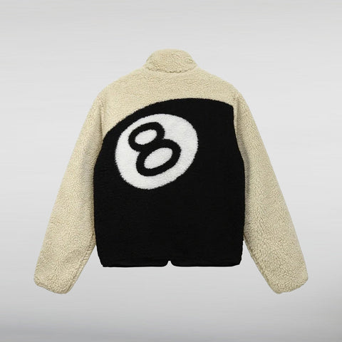 Dual tone 8 Ball Sherpa Jacket