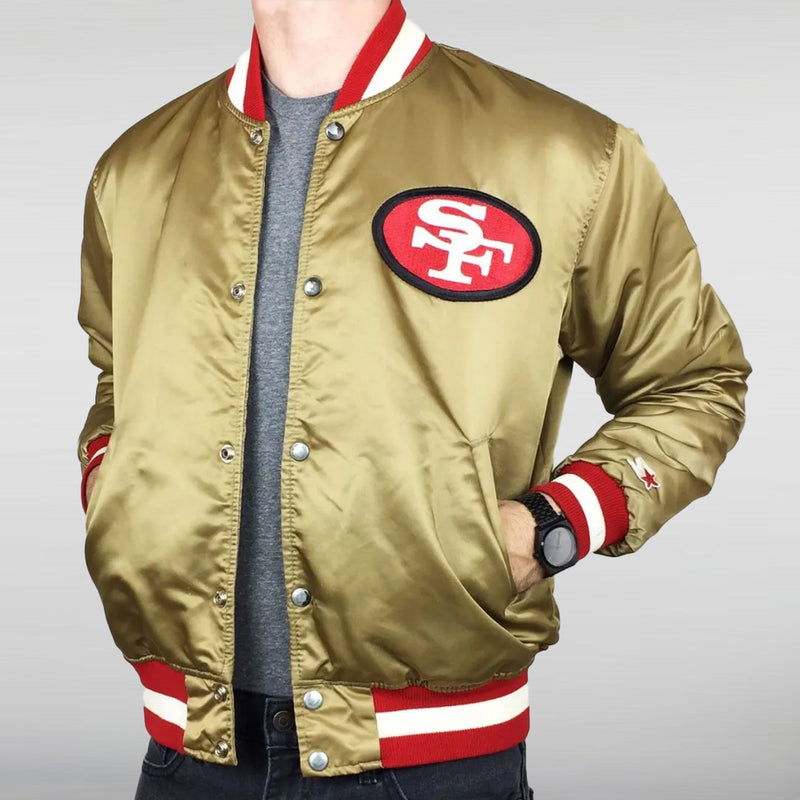 San Francisco 49ers Satin Starter Jacket Medium / Female