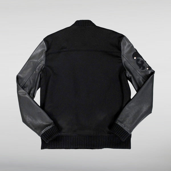 Chrome Hearts Black Woolen Letterman Jacket