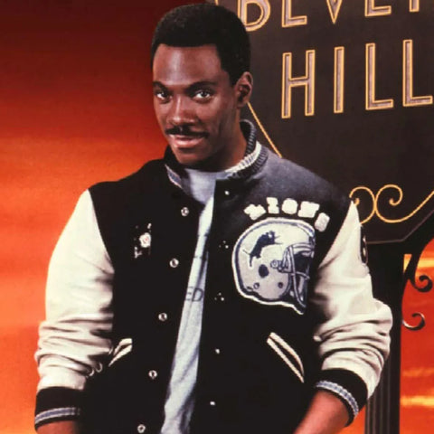 Detroit Lions Hills Cop Axel Foley Beverly Varsity Jacket