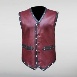 Warriors leather vest