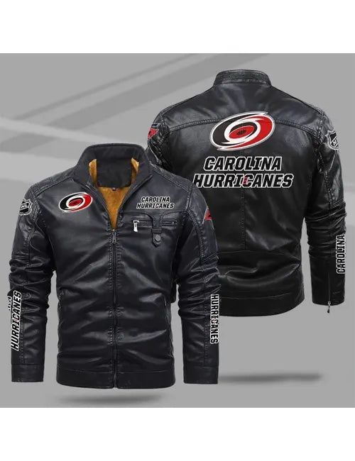 Carolina Hurricanes Leather Jacket