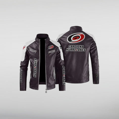 Carolina Hurricanes Leather Jacket