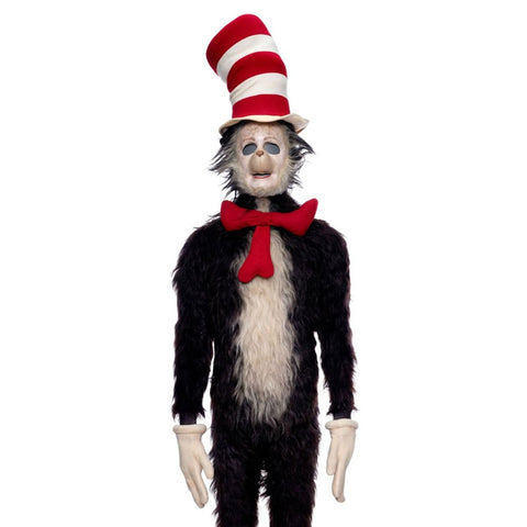 Cat in the Hat Costume Set – Complete Adult Dr Suess Outfit with Striped Hat