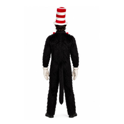 Cat in the Hat Costume Set – Complete Adult Dr Suess Outfit with Striped Hat