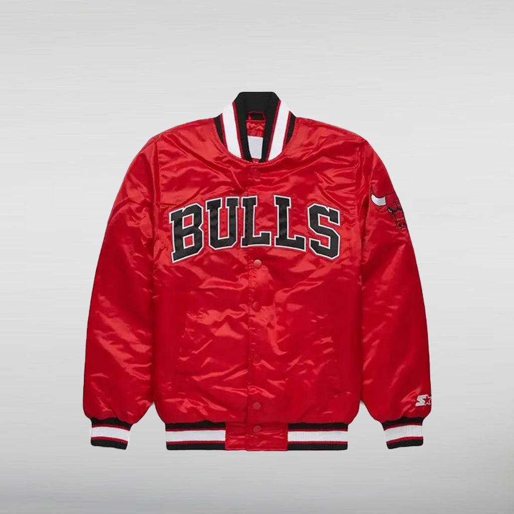 Chicago Bulls Red Satin Jacket