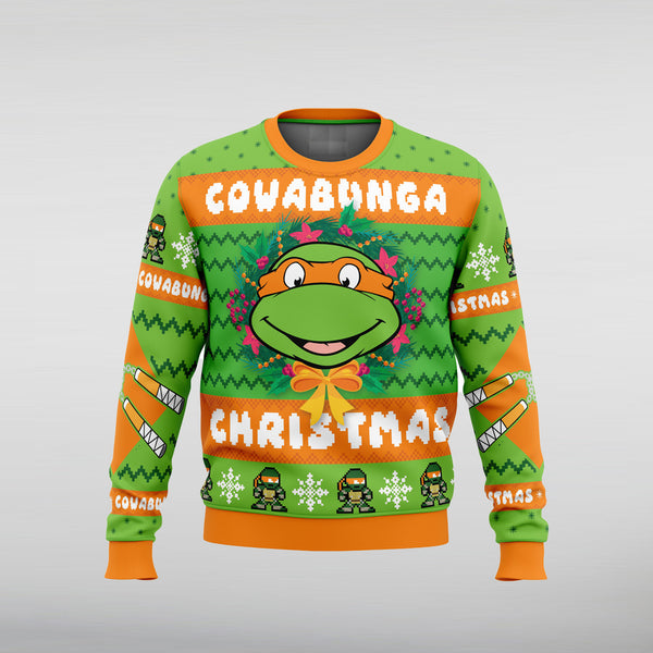 Cowabunga Christmas Sweater