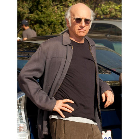 Larry David Curb Your Enthusiasm Cast Grey Jacket