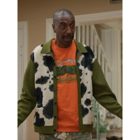 Jb Smoove Cow Print Cardigan