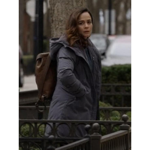 Amanda Lucas Dark Matter Grey Hooded Jacket