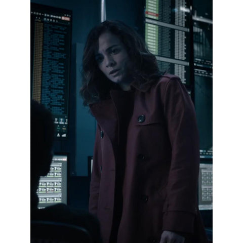 Amanda Lucas Dark Matter Red Trench Coat