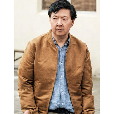 My Spy The Eternal City Ken Jeong Brown Bomber Jacket