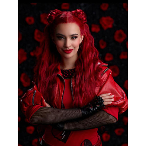 Descendants The Rise Of Red Characters Red Leather Jacket