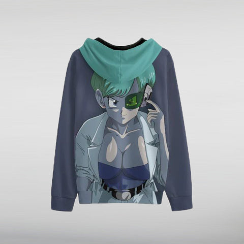 Dragon Ball Z Sexy Bulma Hoodie back