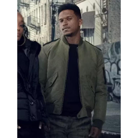 Power Book Ii Ghost Tv Series Green Bomber Jacket