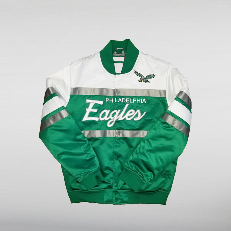 Philadelphia Eagle Super Bowl lvii Satin Jalen Hurts Jacket