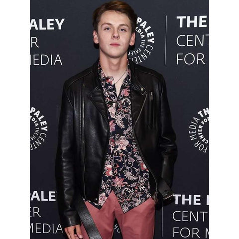 Cobra Kai Eli Moskowitz Jacob Bertrand Black Leather Jacket