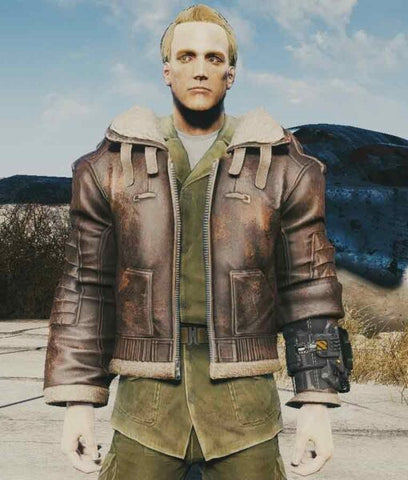 Fallout 4 Brown Leather Jacket