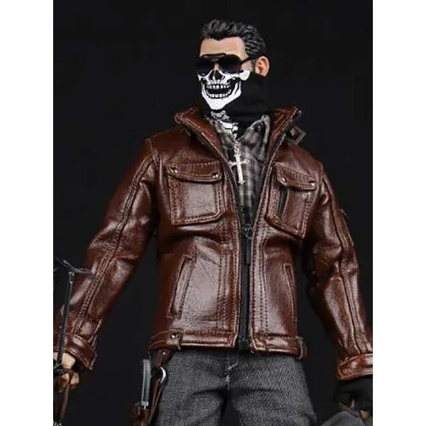 Gangsters Kingdom Spade Brown Leather Jacket