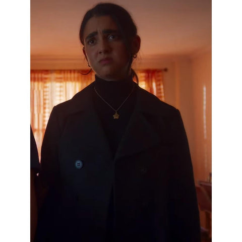 Marian Geraldine Viswanathan Drive Away Dolls Black Wool Coat