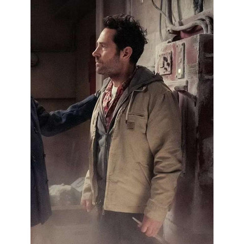 Paul Rudd Ghostbusters Frozen Empire Beige Jacket