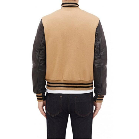 Golden Bear Leather Varsity Jacket