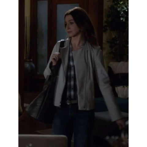 Caterina Scorsone Grey'S Anatomy Character Grey Jacket