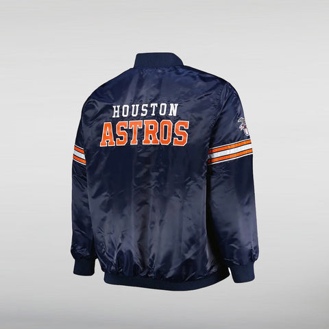 Houston Astros Starter Blue Jacket Back