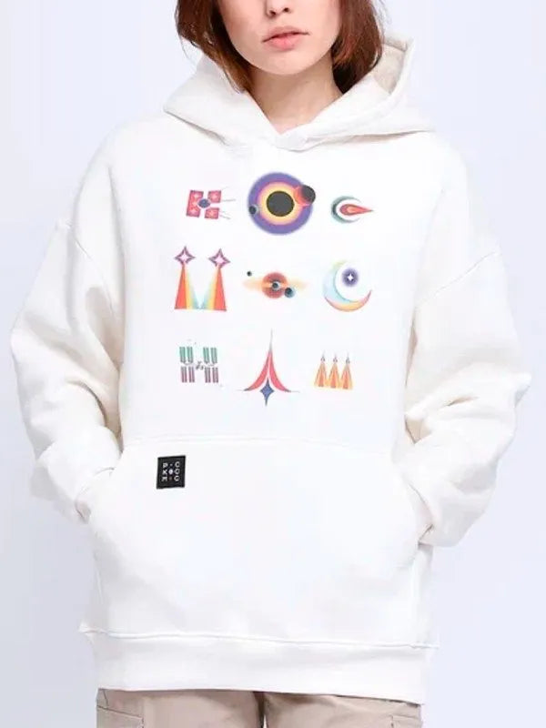 Yulia Peresild Space White Hoodie