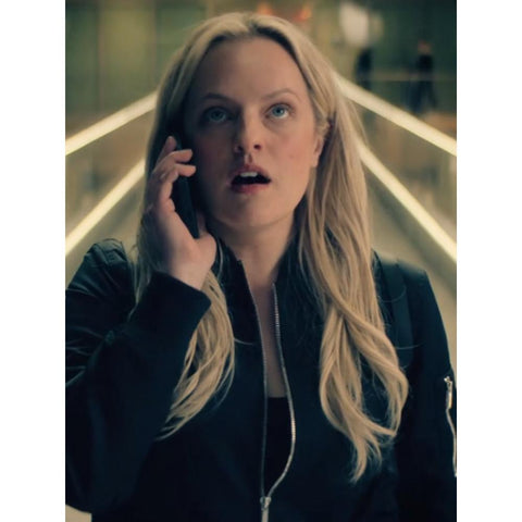 Elisabeth Moss New Series Black Jacket