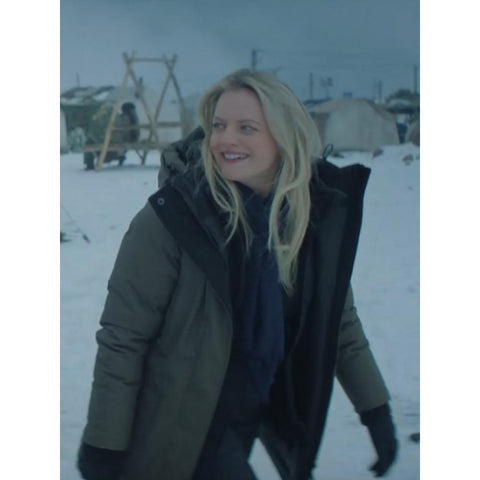 Elisabeth Moss New Series Cotton Hooded Jacket